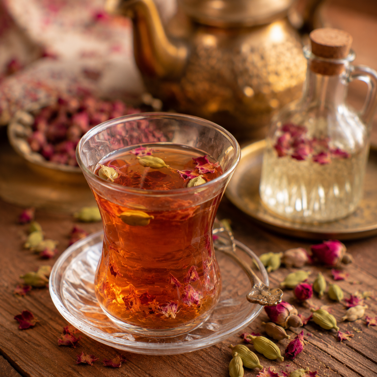 چای گلاب و هل حسینیان