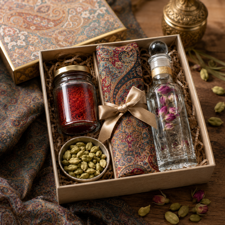 پک چای ایرانی با هل و زعفران حسینیان